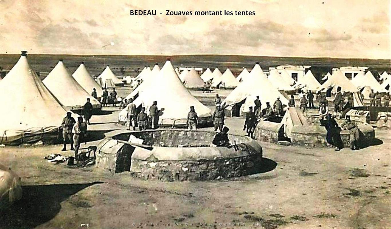 1379- Bedeau - Zouaves montant les tentes.jpg